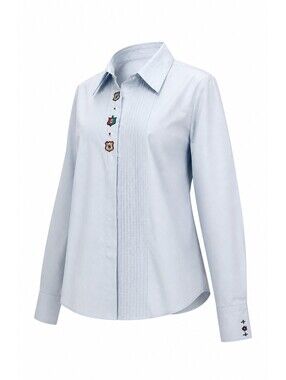 Baxter & Wells Light Blue Long Sleeve Shirt Size 18